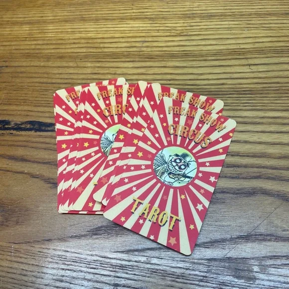 Freak Show Circus Tarot Deck - UNUSED - Colorful Pink & Yellow Box - Picture 7 of 10
